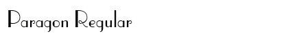 Paragon Regular Font Preview Paragon Regular Font Preview