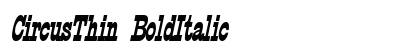 CircusThin BoldItalic preview
