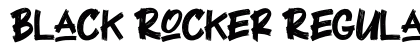 Black Rocker Regular Font Preview