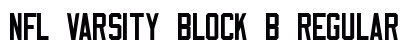 NFL Varsity Block B Regular Font Preview