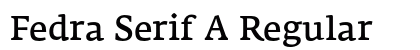 Fedra Serif A Regular Preview