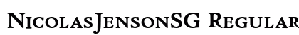 NicolasJensonSG Regular Preview