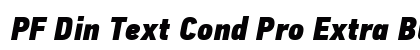 PF Din Text Cond Pro Extra Black Italic preview