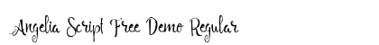 Angelia Script Free Demo Regular preview