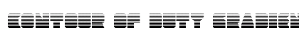 Contour of Duty Gradient Regular Font Contour of Duty Gradient Regular Font Preview