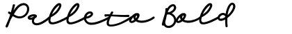 Palleto Bold Font Preview