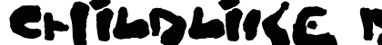 Childlike Blobs Regular Font Preview