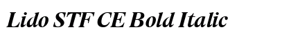 Lido STF CE Bold Italic Font Preview