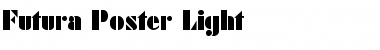 Futura_Poster-Light Regular Font