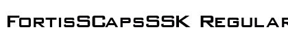 FortisSCapsSSK Regular Font Preview