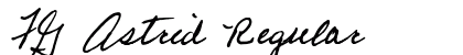 FG Astrid Regular Font Preview