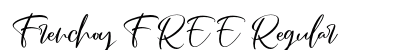 Frenchoy FREE Regular Font Preview