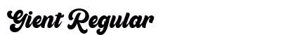 Gient Regular font free download