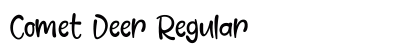 Comet Deer Regular Font Preview