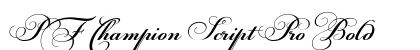 PF Champion Script Pro Bold