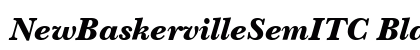 NewBaskervilleSemITC Black Italic preview NewBaskervilleSemITC Black Italic preview