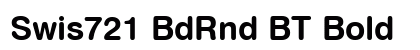 Swis721 BdRnd BT Bold font free download