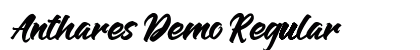 Anthares Demo Regular Font Preview