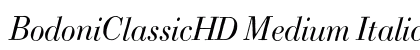 BodoniClassicHD Medium Italic Preview