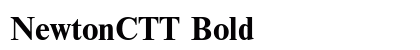 NewtonCTT Bold Font Preview
