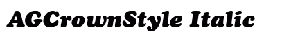 AGCrownStyle Italic preview