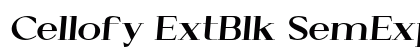 Cellofy ExtBlk SemExp Ita Italic preview Cellofy ExtBlk SemExp Ita Italic preview