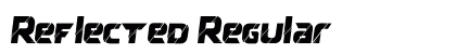 Reflected Regular Font Preview