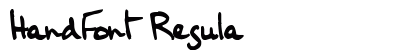 HandFont Regula preview