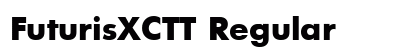 FuturisXCTT Regular Font Preview