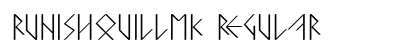 RunishQuillMK Regular Font Preview