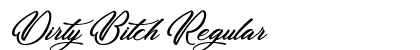 Dirty Bitch Regular font free download