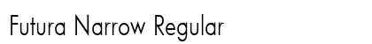 Futura Narrow Regular font free download