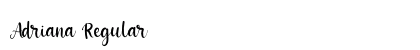Adriana Regular Font Preview