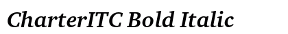 CharterITC Bold Italic preview