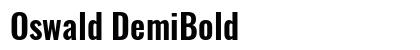 Oswald DemiBold font free download