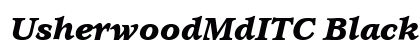 UsherwoodMdITC Black Italic preview UsherwoodMdITC Black Italic preview