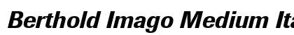 Berthold Imago Medium Italic preview Berthold Imago Medium Italic preview