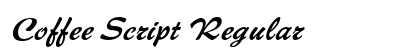 Coffee Script Regular preview