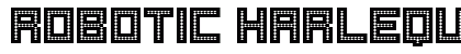 Robotic Harlequin Regular Font Preview