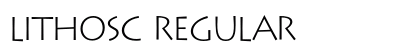 LithosC Regular Font Preview
