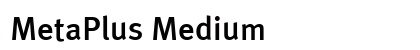 MetaPlus Medium Font Preview