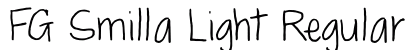 FG Smilla Light Regular Font Preview