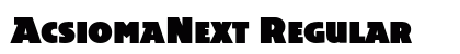 AcsiomaNext Regular Font Preview