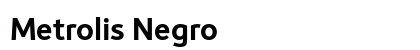 Metrolis Negro Font Preview