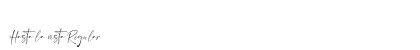 Hasta la vista Regular Font Preview