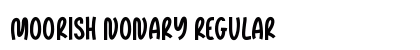 Moorish Nonary Regular Font Preview