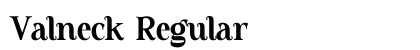 Valneck Regular preview