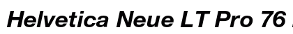 Helvetica Neue LT Pro 76 Bold Italic font free download