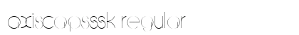 AxisCapsSSK Regular font free download
