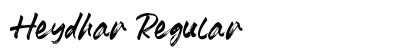 Heydhar Regular Font Preview